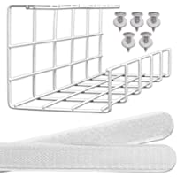 Los mejores  - Bandeja Organizadora Cables para Debajo de la Mesa o Escritorio – Organiza sin Nudos los Cables de tu Ordenador – para…